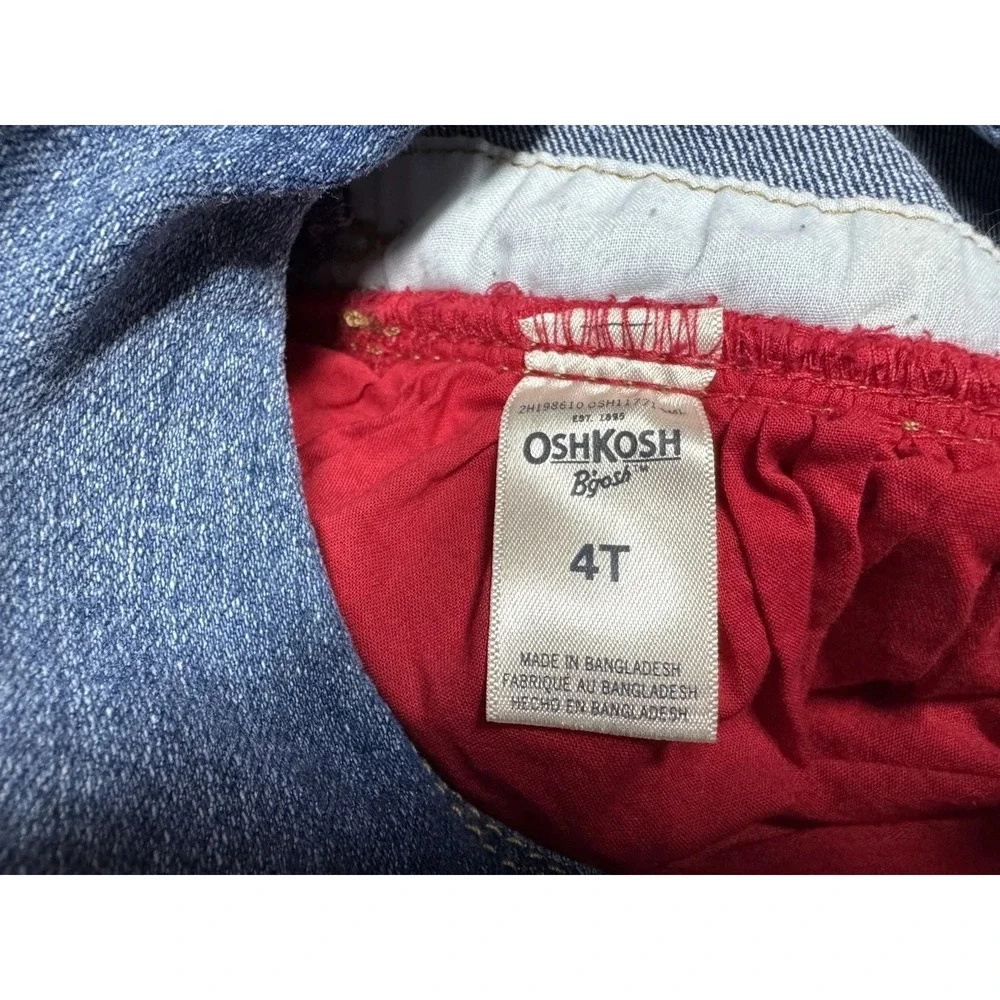 Denim Red Paisley Dress 4T Party Skirt OSHKOSH B'gosh‎ Vestbak